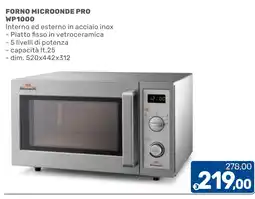 C+C Cash and Carry Forno microonde pro Minneapolis offerta
