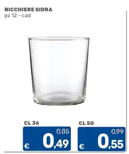 C+C Cash and Carry Bicchiere sidra offerta
