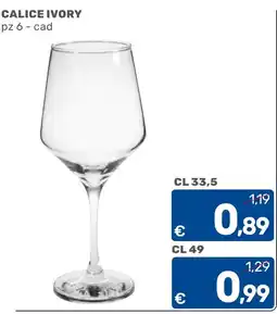 C+C Cash and Carry Calice ivory offerta