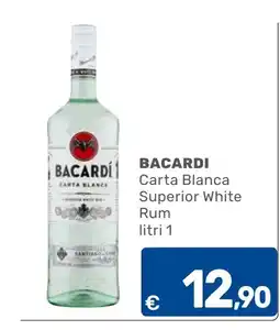 C+C Cash and Carry Bacardi Carta Blanca Superior White Rum offerta