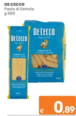 ARCA C+C cash and carry De Cecco Pasta di Semola offerta