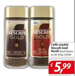 DiMeglio Caffè solubile Nescafé Gold Nestlé Decaf-Classic offerta