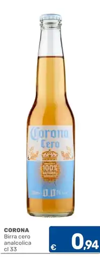 C+C Cash and Carry Corona birra cero analcolica offerta
