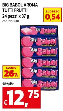 C+C maxigross Big Babol Aroma Tutti Frutti offerta