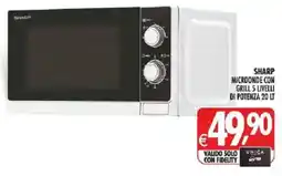Deco Iperstore Sharp microonde con grill 5 livelli di potenza 20 lt offerta