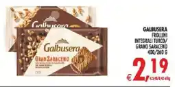 Deco Iperstore Galbusera Frollini Integrali Turco/Grano Saraceno offerta
