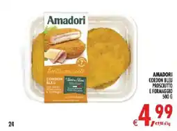 Deco Iperstore Amadori Cordon Bleu Prosciutto e Formaggio offerta