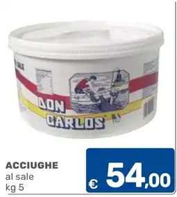 C+C Cash and Carry Acciughe al sale Don Carlos offerta