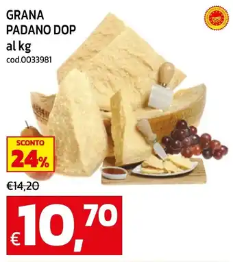 C+C maxigross Grana Padano DOP offerta