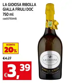 C+C maxigross La gioiosa ribolla gialla friuli doc offerta