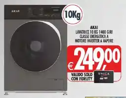 Deco Iperstore Akai lavatrice 10 kg offerta