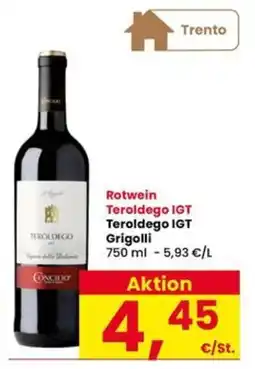 Interspar Rotwein Teroldego IGT Grigolli offerta