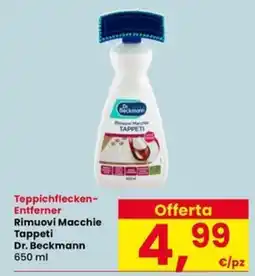 Interspar Teppichflecken-Entferner Rimuovi Macchie Tappeti Dr. Beckmann offerta