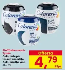 Interspar Colorante per tessuti assortito Coloreria Italiana offerta