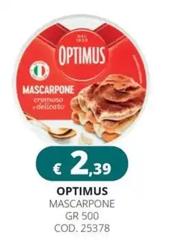 Altasfera Optimus Mascarpone offerta