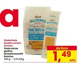 Interspar Pasta senza glutine formati assortiti Rummo offerta