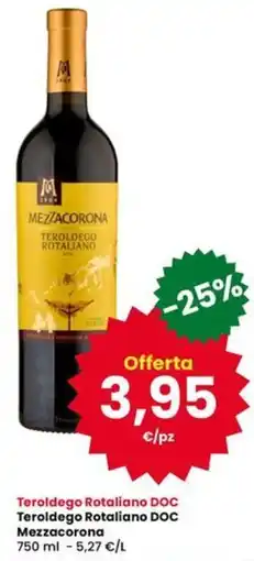 Interspar Teroldego Rotaliano DOC Mezzacorona offerta