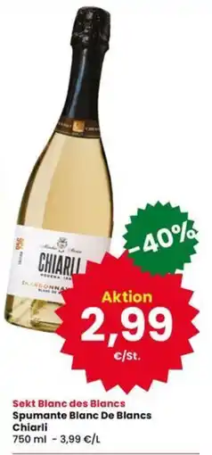 Interspar Sekt Blanc des Blancs Spumante Blanc De Blancs Chiarli offerta