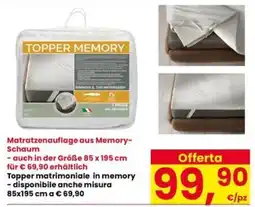 Interspar Topper memory offerta