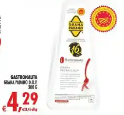 Deco Iperstore Gastronauta Grana Padano D.O.P. offerta