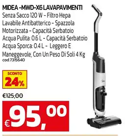C+C maxigross Midea lavapavimenti senza sacco offerta