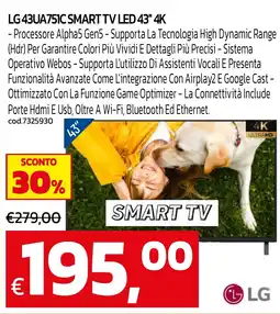C+C maxigross LG 43UA751C SMART TV LED 43" 4K offerta