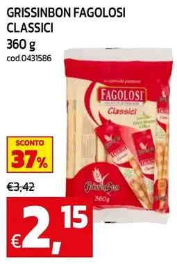 C+C maxigross GrissinBon Fagolosi Classici offerta