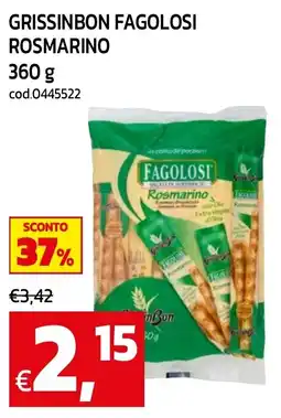 C+C maxigross Grissinbon fagolosi rosmarino offerta