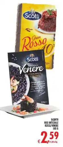 Deco Iperstore Scotti Riso integrale Rosso/Venere offerta