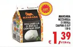 Deco Iperstore Mozzarella di bufala campana dop mandara offerta