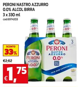 C+C maxigross Peroni Nastro Azzurro offerta
