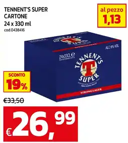 C+C maxigross Tennent's Super offerta