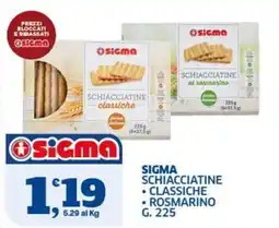 Sigma Sigma schiacciatine classiche offerta