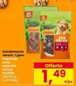 Interspar Snack per cane assortito Purina Friskies offerta