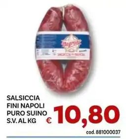 Vivo Supermercati Salsiccia fini napoli puro suino offerta