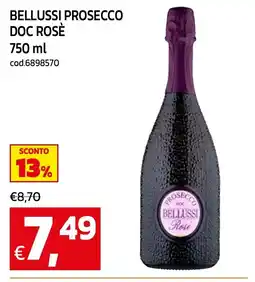 C+C maxigross Bellussi Prosecco Doc Rosè offerta