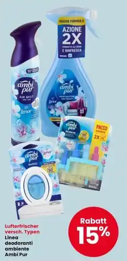 Interspar Lufterfrischer versch. Typen Linea deodoranti ambiente Ambi Pur offerta