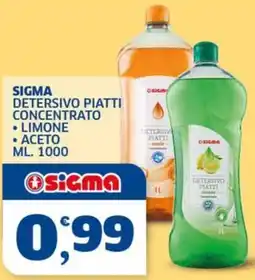 Sigma Sigma Detersivo Piatti Concentrato offerta
