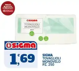 Sigma Sigma tovaglioli monovel offerta