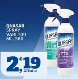 Sigma Quasar spray vari tipi offerta