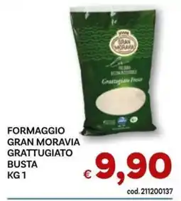 Vivo Supermercati Formaggio Gran Moravia Grattugiato offerta