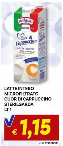 Vivo Supermercati Latte intero microfiltrato cuor di cappuccino sterilgarda offerta