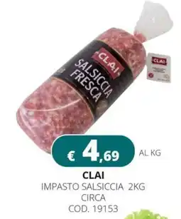 Altasfera Clai impasto salsiccia offerta
