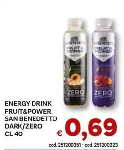 Vivo Supermercati Energy drink fruit&power san benedetto dark/zero offerta