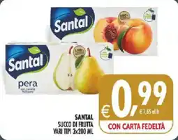 Deco Iperstore Santal succo di frutta offerta