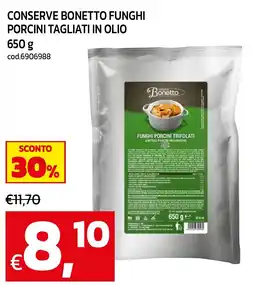 C+C maxigross Conserve Bonetto Funghi Porcini Tagliati in Olio offerta