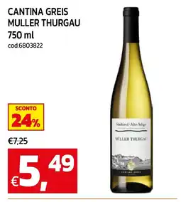 C+C maxigross Cantina Greis Muller Thurgau offerta