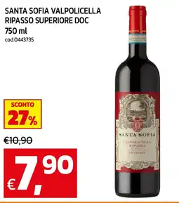 C+C maxigross Santa Sofia Valpolicella Ripasso Superiore DOC offerta