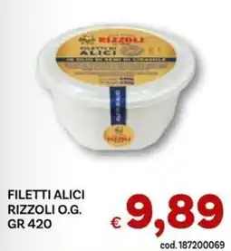 Vivo Supermercati Filetti alici Rizzoli O.G. offerta