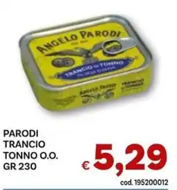 Vivo Supermercati Parodi trancio tonno o.o. offerta